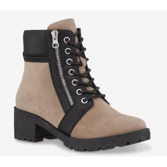 Women’s GC Shoes Taylor Combat Bootie Tan / Black Size: 8 NIB - Picture 1 of 5